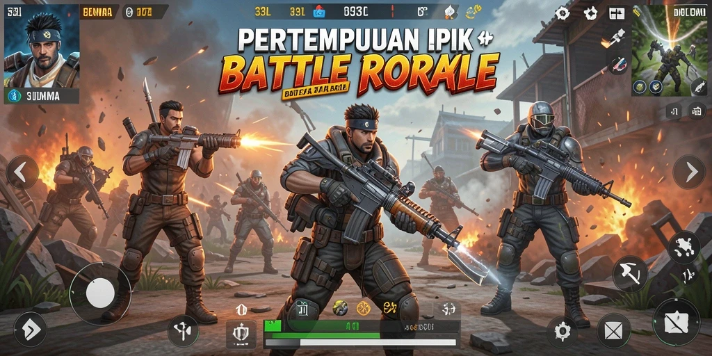 Screenshot gameplay 33L menampilkan aksi seru dalam pertempuran Battle Royale.