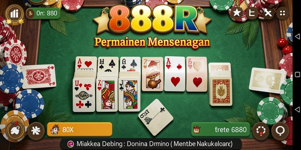 Tampilan gameplay seru dan interaktif di 888R.