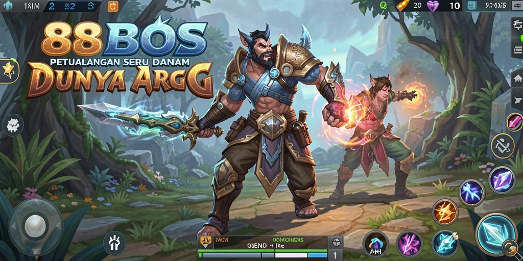 Tampilan gameplay menarik dalam petualangan 88BOS ARPG.