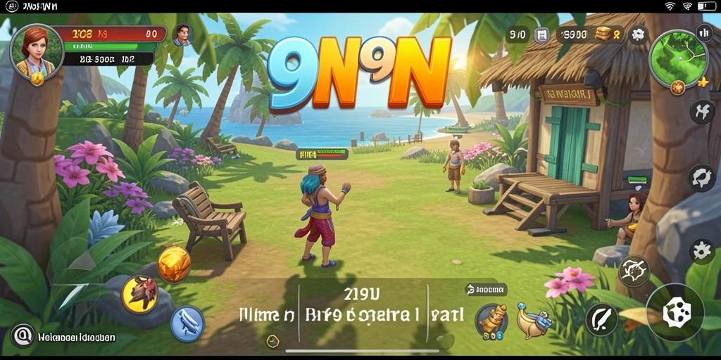 Screenshot gameplay 9N9N menampilkan aksi seru dalam permainan Casual.