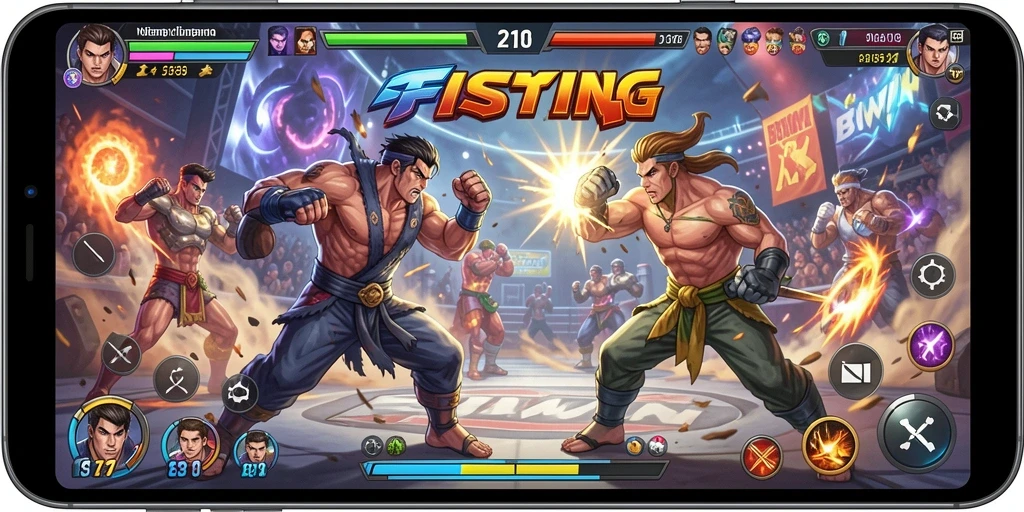 Tampilan gameplay menegangkan dalam BIWIN dengan aksi pertarungan yang seru.