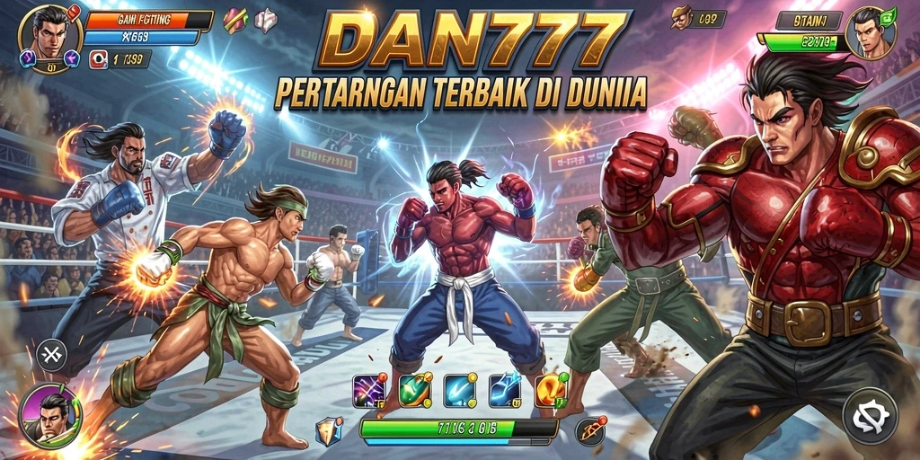 Gameplay aksi cepat dengan karakter Fighting beragam.