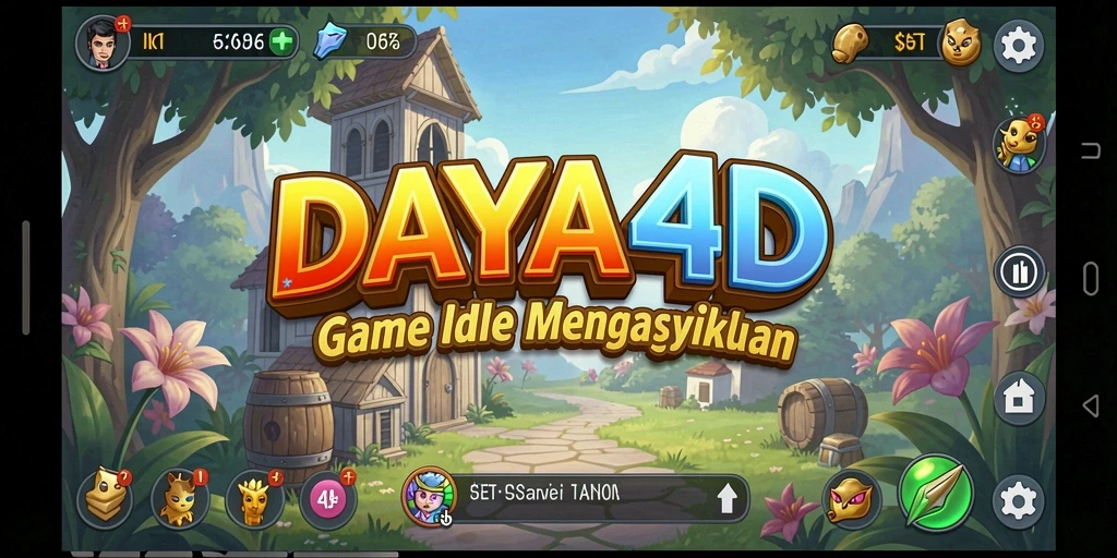 Tampilan gameplay yang memikat dan menenangkan dari DAYA4D.