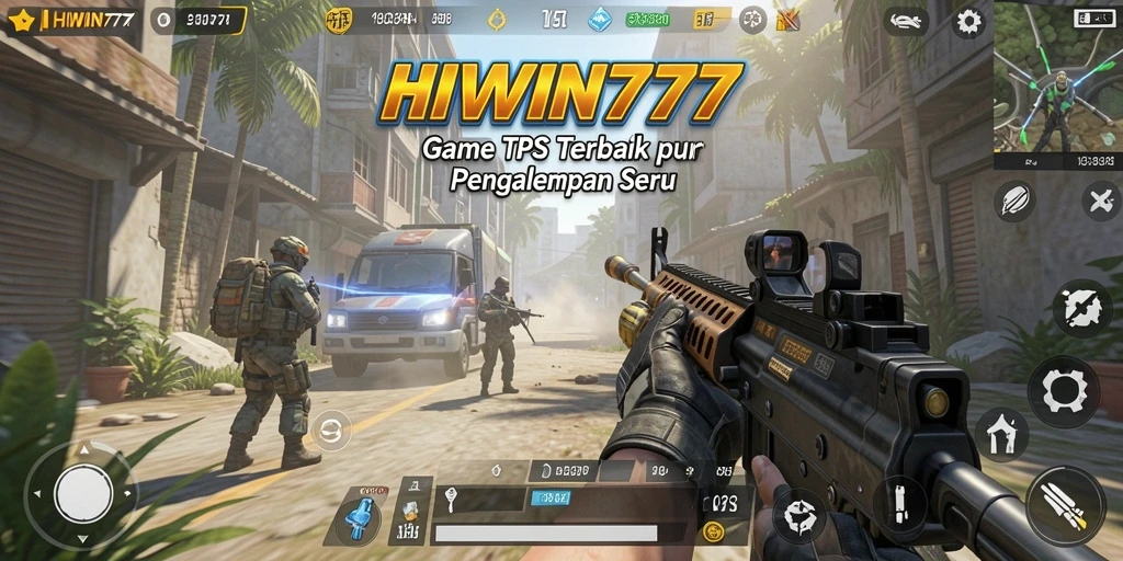 Tangkapan layar HIWIN777 menampilkan aksi seru dalam pertempuran TPS.