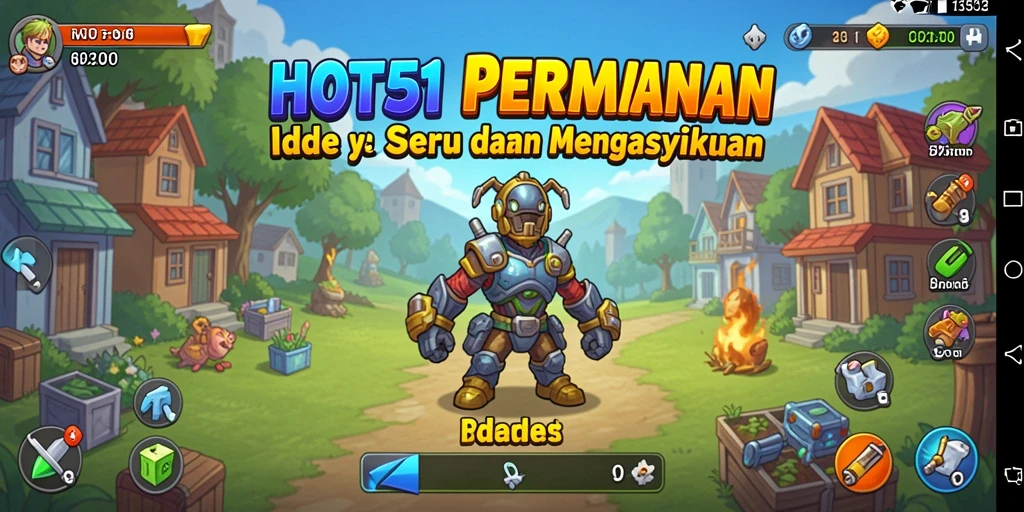 Tampilan gameplay HOT51 yang menarik dan sederhana.