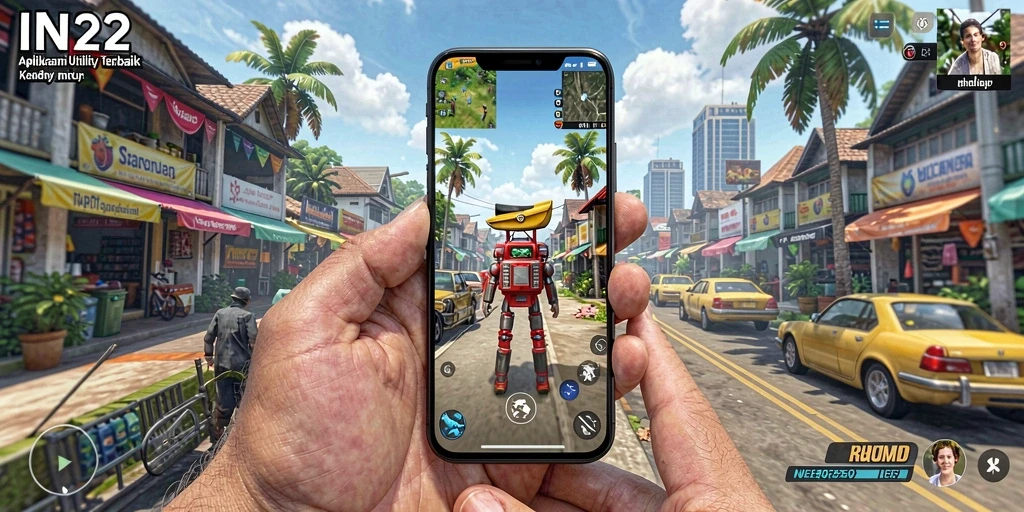 Tampilan utama IN22 dengan fitur-fitur Utility yang mempermudah pengguna.
