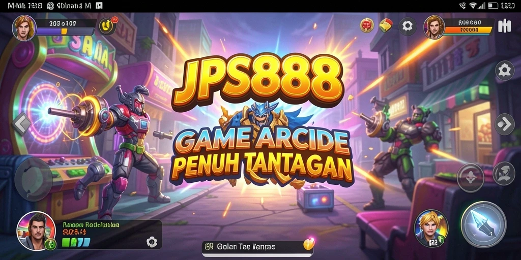 Tampilan gameplay seru JPS888 dalam aksi arcade.