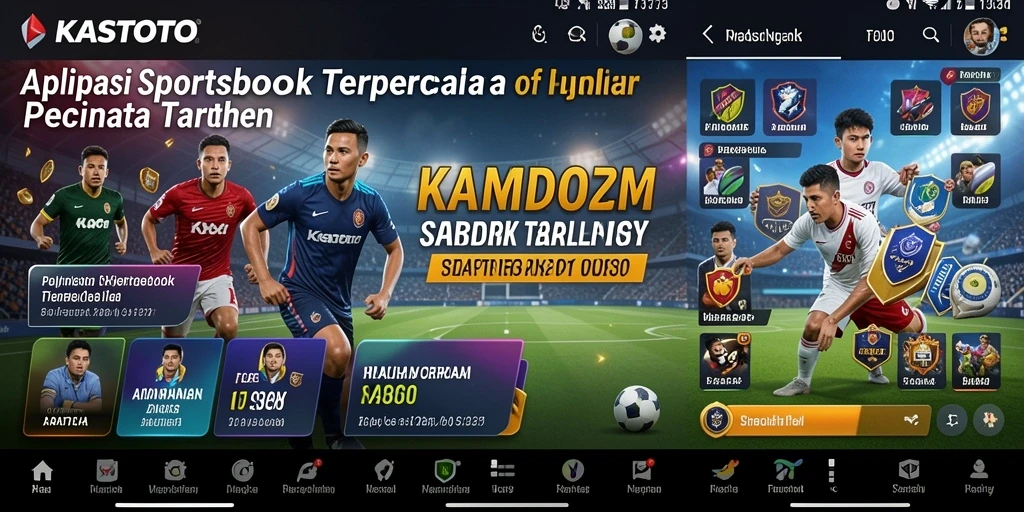 Tampilan menarik dari KASTOTO saat bertaruh di pertandingan olahraga.