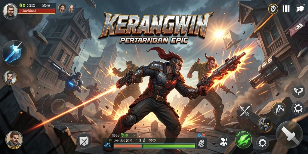 Gameplay seru KERANGWIN dengan aksi yang mendebarkan.