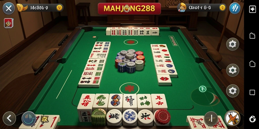 Tampilan gameplay seru dan menarik dari MAHJONG288.
