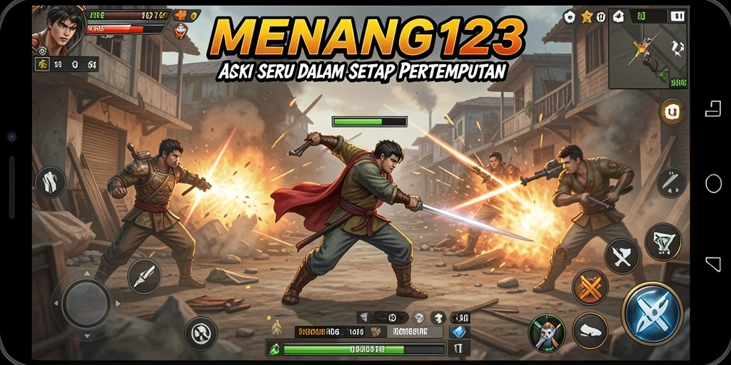 Tampilan seru dari gameplay MENANG123 yang penuh aksi.
