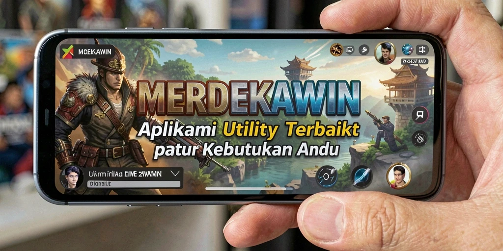 Tampilan antarmuka utama MERDEKAWIN yang sederhana dan intuitif.