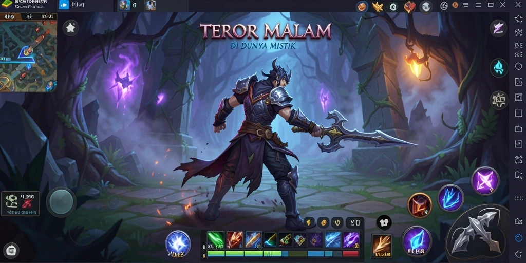 Tangkapan layar gameplay MLBB8 menampilkan suasana mencekam dari dunia Horror.