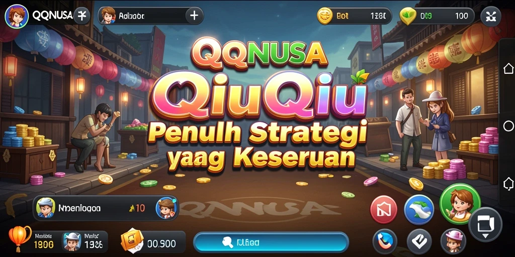 Tampilan gameplay QiuQiu yang seru dan menantang.