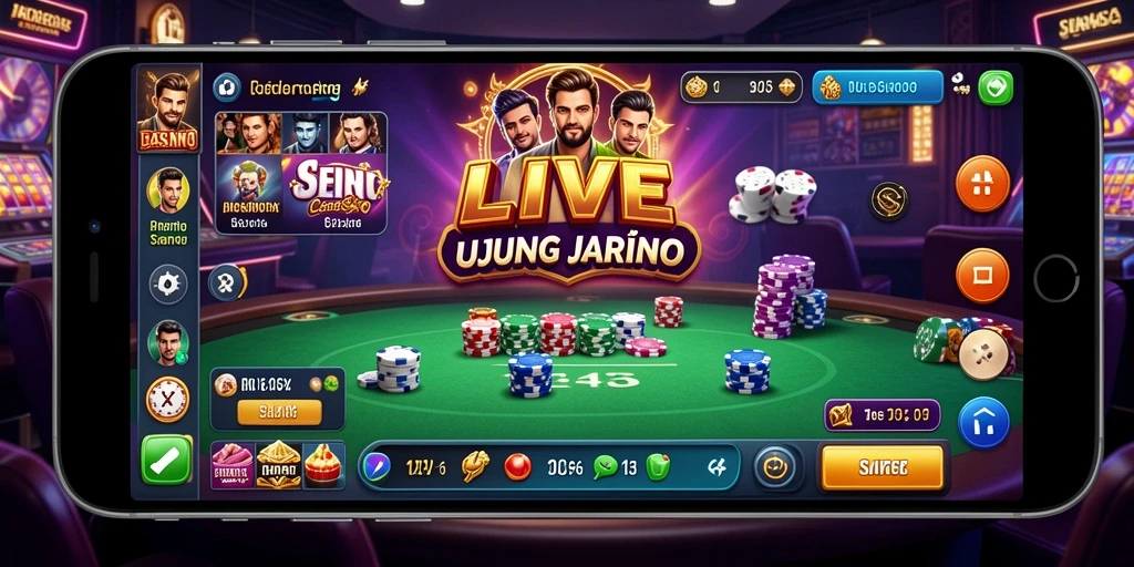 Screenshot gameplay Live Casino RR44 menampilkan dealer profesional yang bersiap untuk permainan.