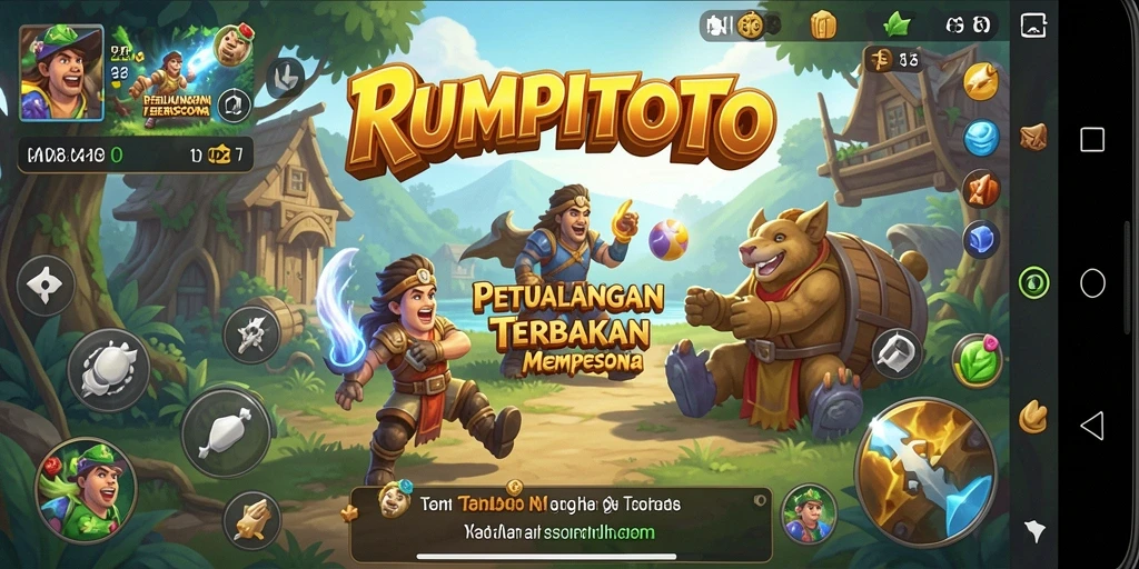Tampilan gameplay RUMPITOTO yang menawan dalam dunia Open World.