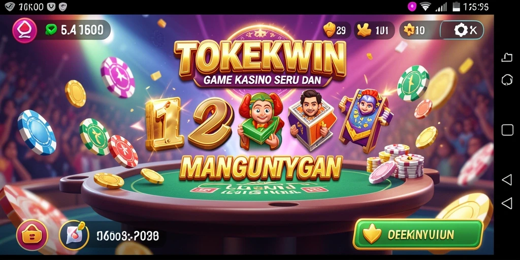 Tampilan gameplay menarik di TOKEKWIN dengan fitur Kasino terbaik.